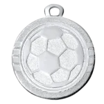 Fußballmedaille Mini silber