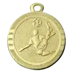 Mini-Fußballmedaille gold