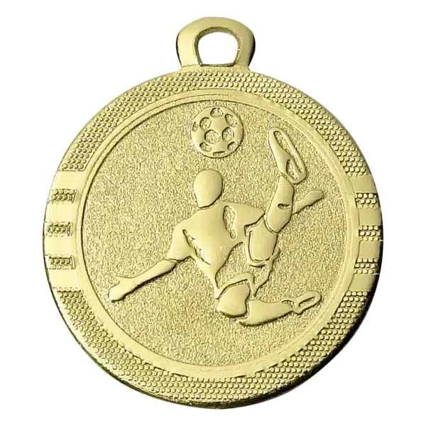 Mini-Fußballmedaille gold