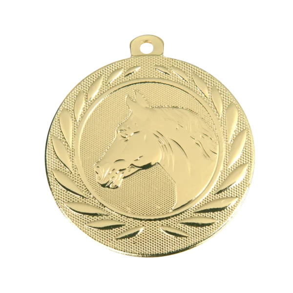 Pferdemedaille gold